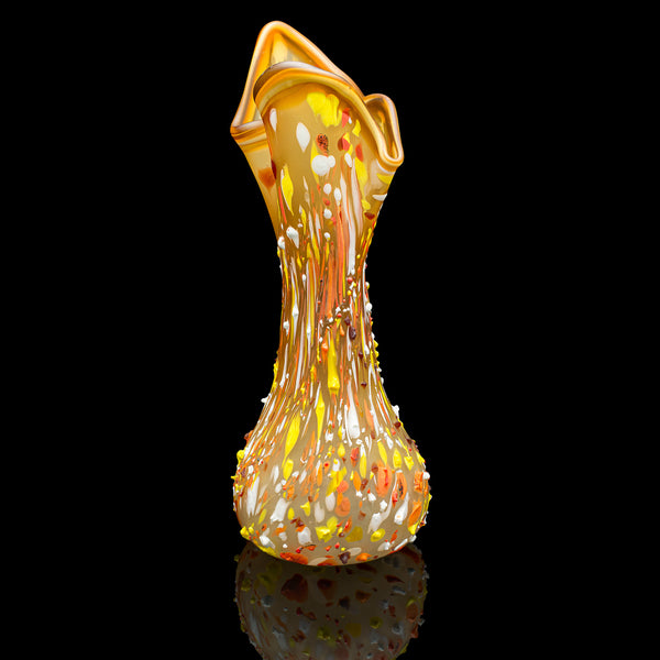 Tall Vintage Explosion Vase, Italian Art Glass, Post Modern, Mid Century, C.1960