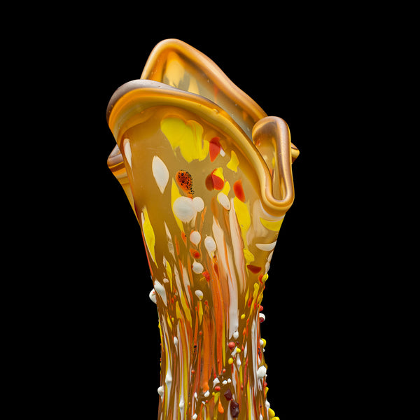 Tall Vintage Explosion Vase, Italian Art Glass, Post Modern, Mid Century, C.1960