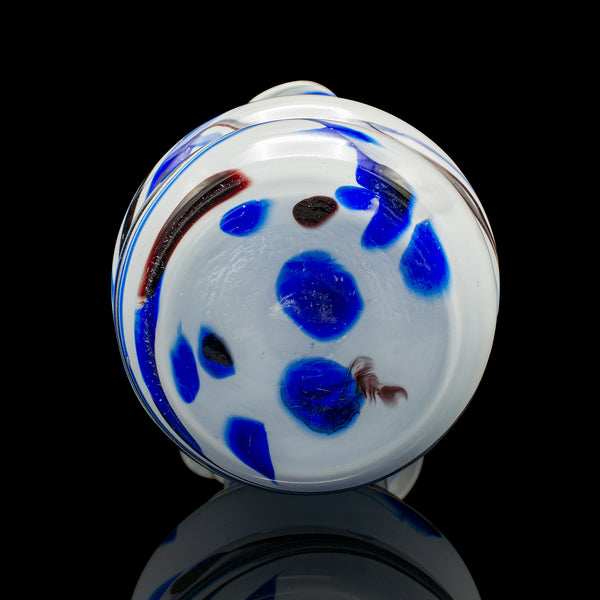 Tall Vintage Murano Flower Vase, Italian, Blown Glass, Mid Century, Circa 1950