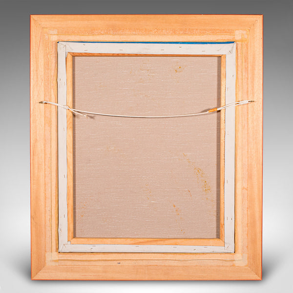 Vintage Venetian Canal Painting, Continental School, Oil on Canvas, Venice, Art