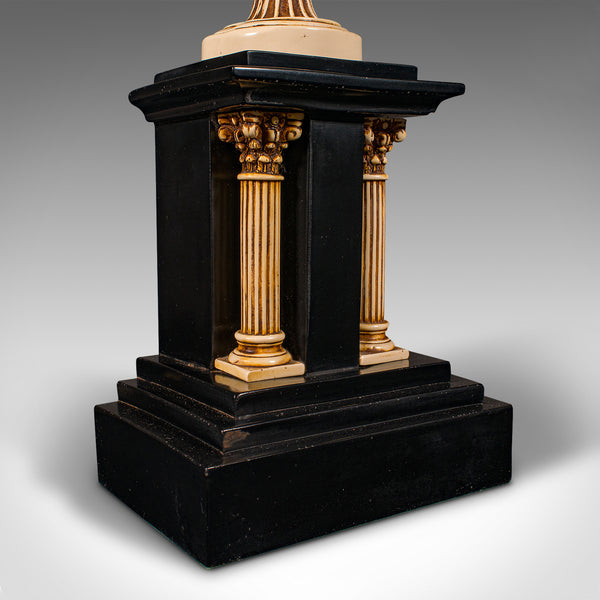 Vintage Romanesque Table Lamp, Continental, Side Light, Classical Taste, C.1970