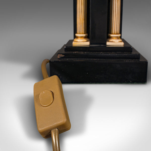 Vintage Romanesque Table Lamp, Continental, Side Light, Classical Taste, C.1970