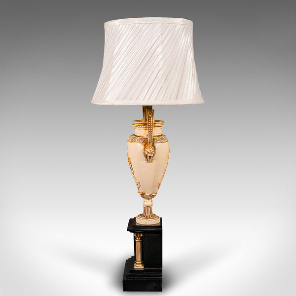 Vintage Romanesque Table Lamp, Continental, Side Light, Classical Taste, C.1970