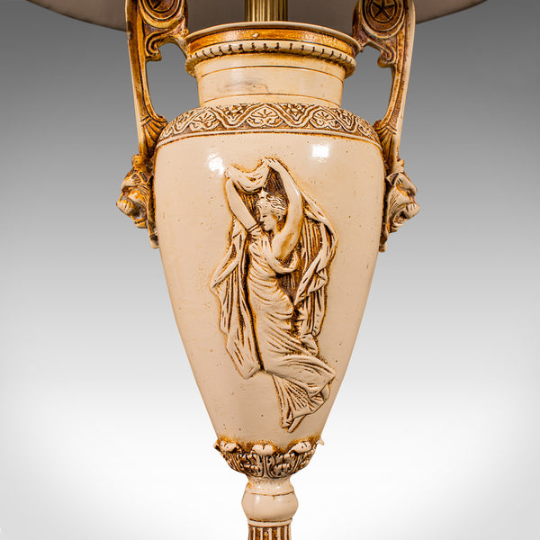 Vintage Romanesque Table Lamp, Continental, Side Light, Classical Taste, C.1970