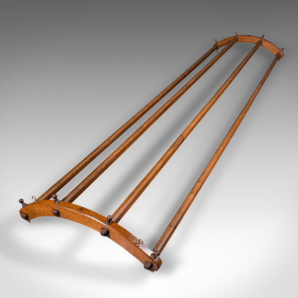 8' Antique Overhead Kitchen Island Rack, English, Aga Pot Storage, Victorian