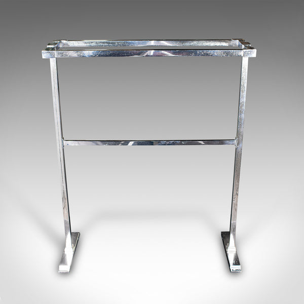 Vintage Towel Rail, French, Chromed Brass, Valet, Drying Stand, Art Deco, C.1930