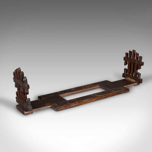 Vintage Extending Book Slide, Anglo Indian, Adjustable Bookrest, Art Deco, 1940