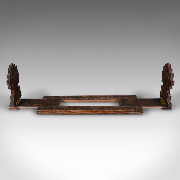 Vintage Extending Book Slide, Anglo Indian, Adjustable Bookrest, Art Deco, 1940