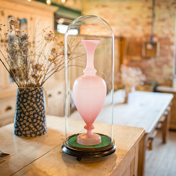 Tall Antique Taxidermy Dome, English, Glass, Pine, Display Case, Victorian, 1880
