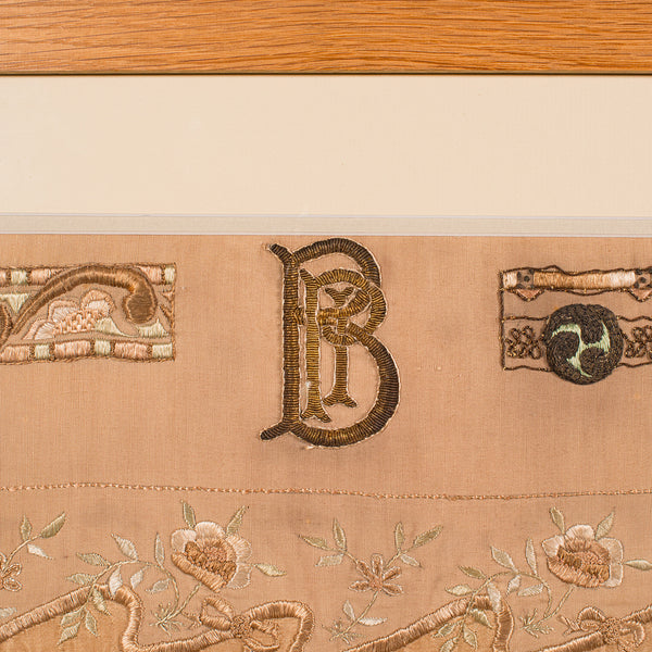 Antique Embroidery Technique Sampler, English, Needlepoint Display, Circa 1915