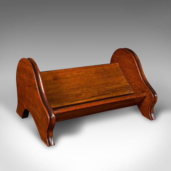 Small Antique Novel Rest, English, Book Trough, Desktop, Office, Edwardian, 1910