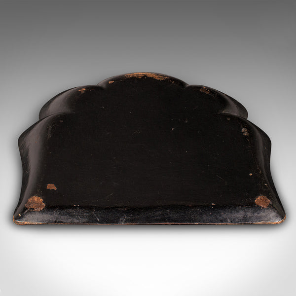 Antique Chinoiserie Crumb Tray, Japanese, Lacquer, Decorative, Late Victorian