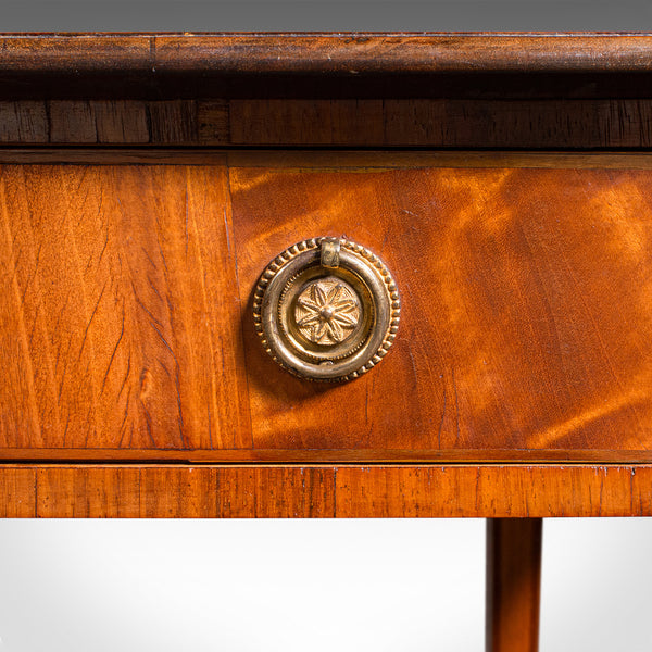 Small Antique Pembroke Table, English Satinwood, Occasional, Williamson, Regency
