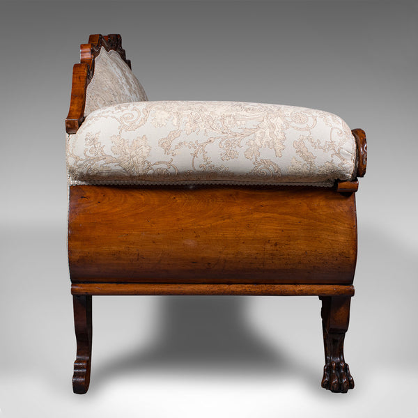 Antique Drawing Room Sofa, English, Large 2 Seat Settee, Show Frame, William IV