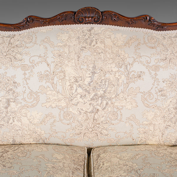 Antique Drawing Room Sofa, English, Large 2 Seat Settee, Show Frame, William IV