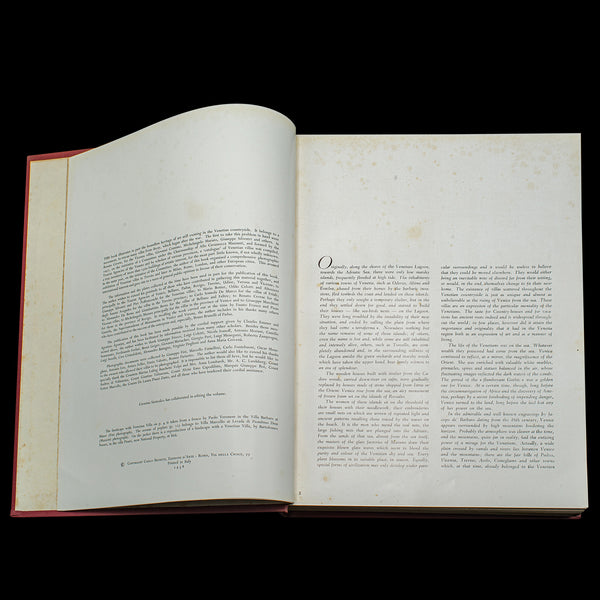 Vintage Architecture Book, Palladium and Other Venetian Villas, English, Art