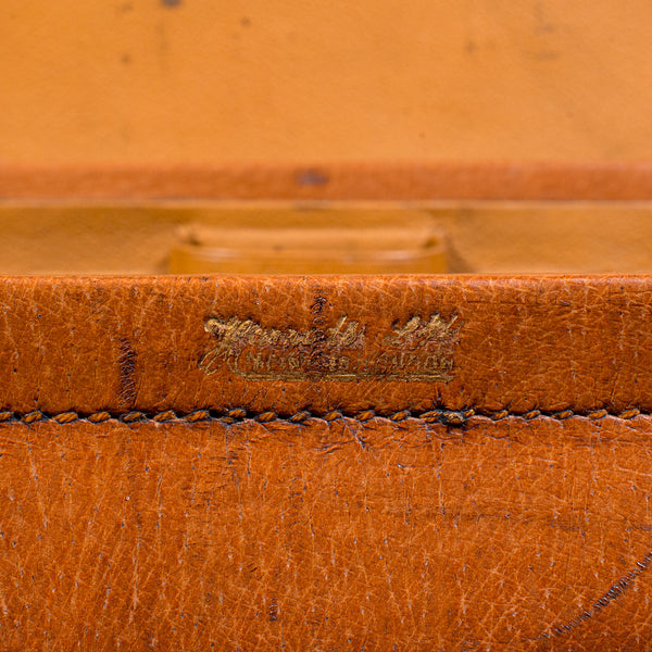 Antique Gentleman's Travel Case, English, Leather Suitcase, Harrods, Edwardian