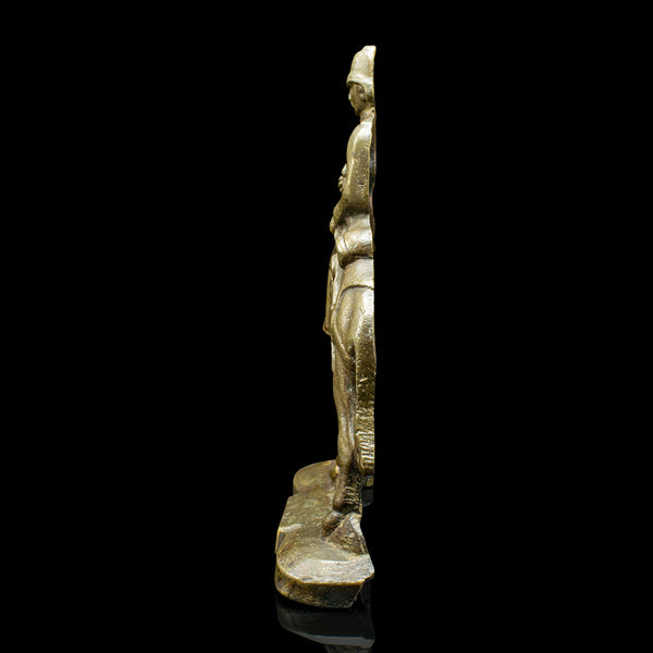 Antique Figurative Doorstop, Continental, Bronze, Decor, Door Keeper, Victorian