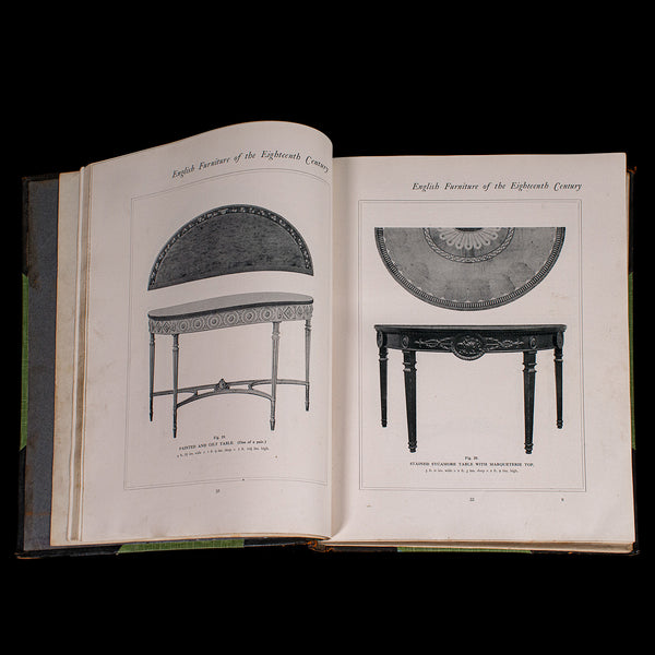 3vols Antique Reference Books, English Furniture of the 18th Century, Cescinsky