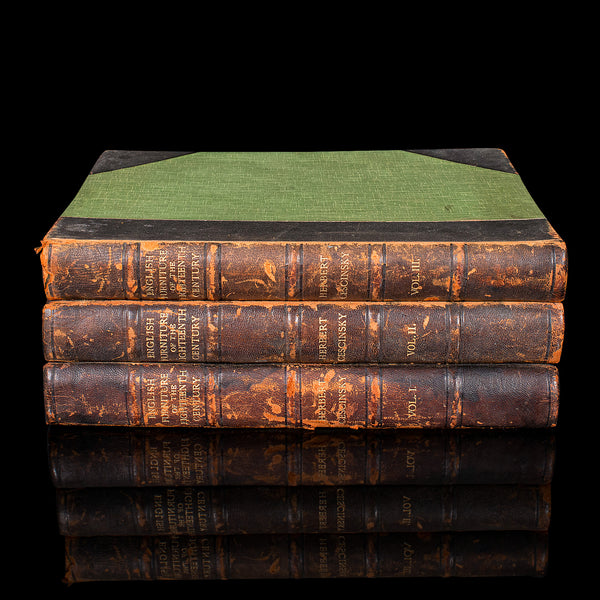 3vols Antique Reference Books, English Furniture of the 18th Century, Cescinsky