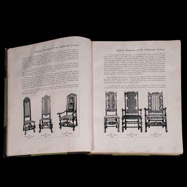 3vols Antique Reference Books, English Furniture of the 18th Century, Cescinsky