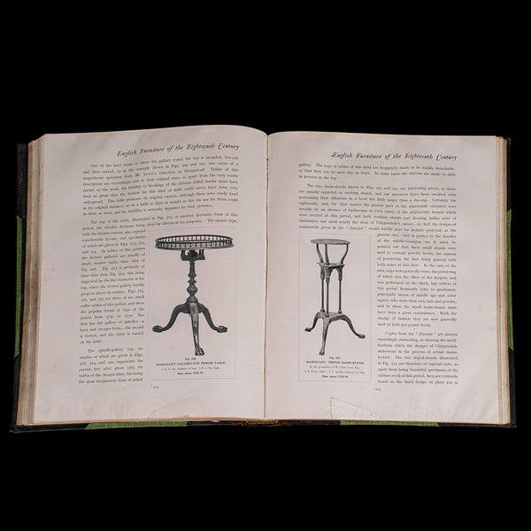 3vols Antique Reference Books, English Furniture of the 18th Century, Cescinsky