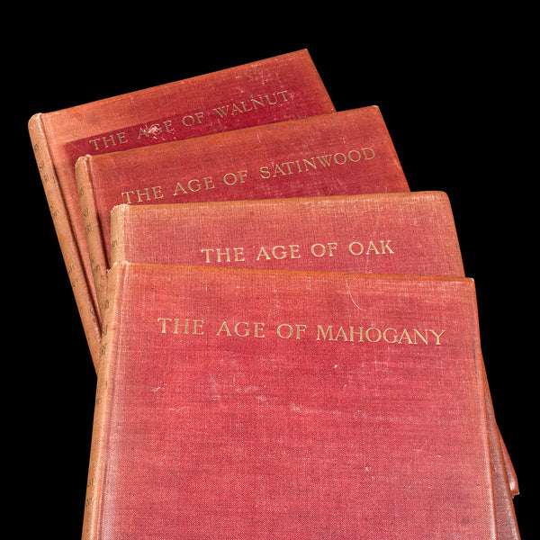 4vol Antique Reference Book Set, British Furniture, English, Macquoid, Edwardian