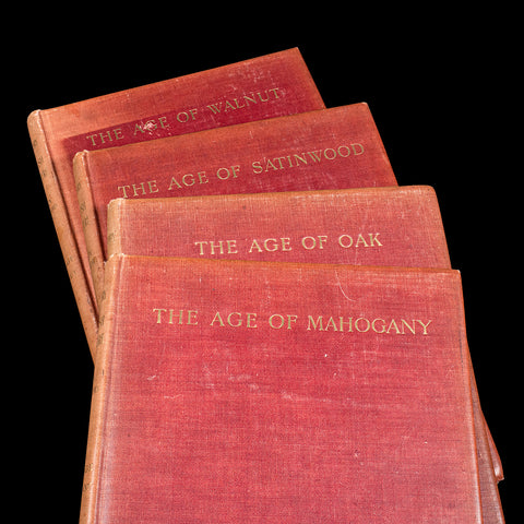 4vol Antique Reference Book Set, British Furniture, English, Macquoid, Edwardian