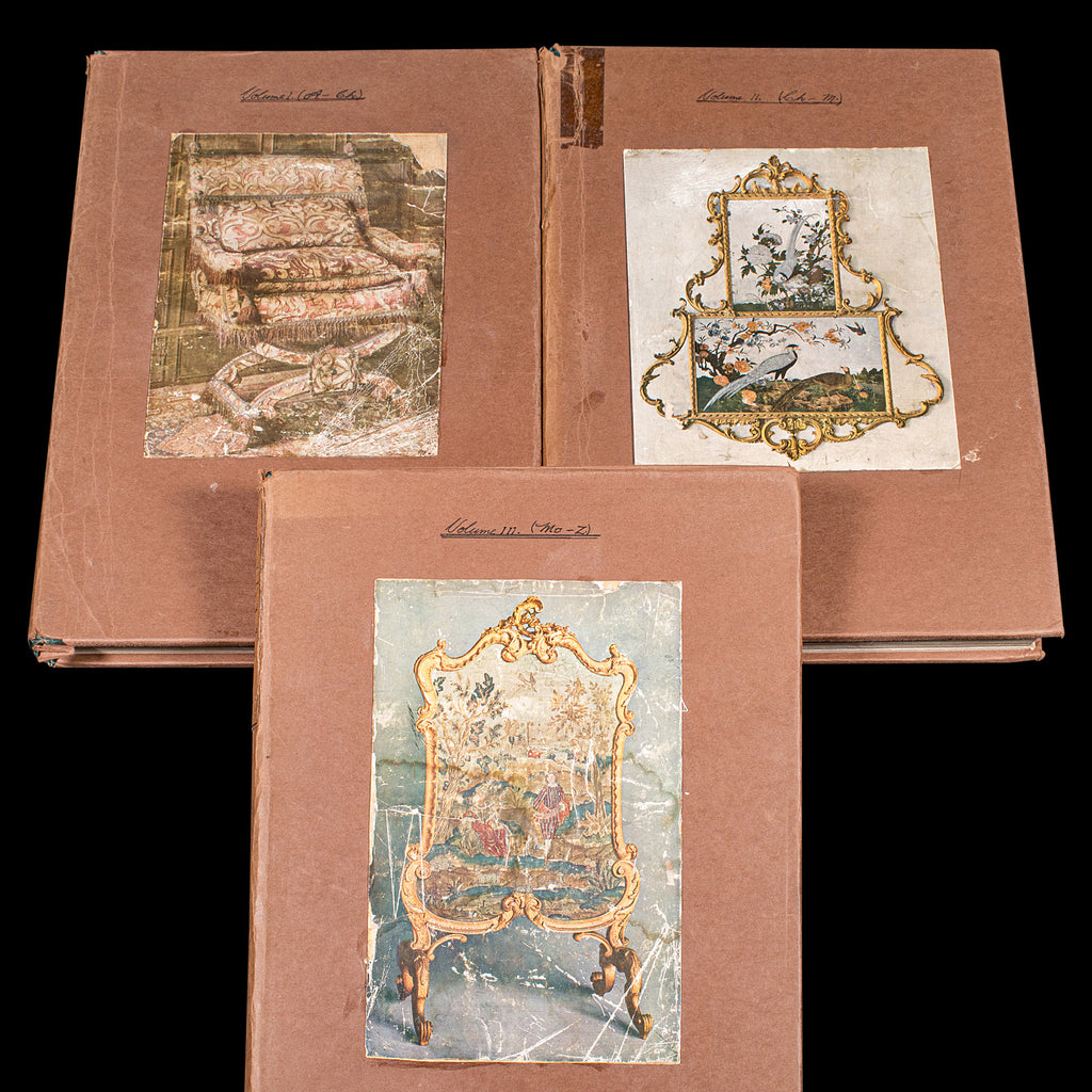 Antique 3vol Book Set, Dictionary of English Furniture, Macquoid, Reference, A-Z