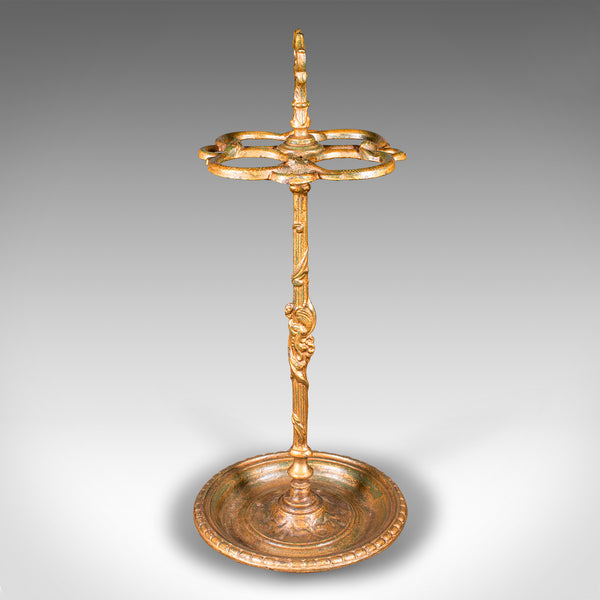 Antique Gentleman's Stick Stand, English, Hallway Umbrella Loop, Victorian, 1860