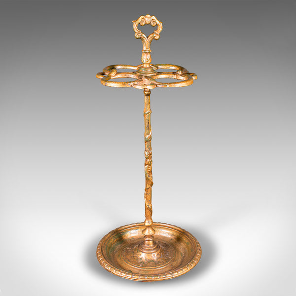 Antique Gentleman's Stick Stand, English, Hallway Umbrella Loop, Victorian, 1860