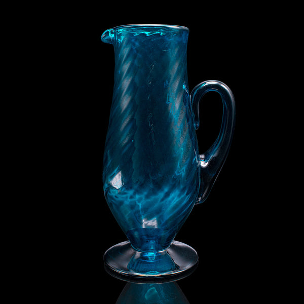 Vintage Milk Jug, Scandinavian, Art Glass, Pitcher, Serving Ewer, Mid Century