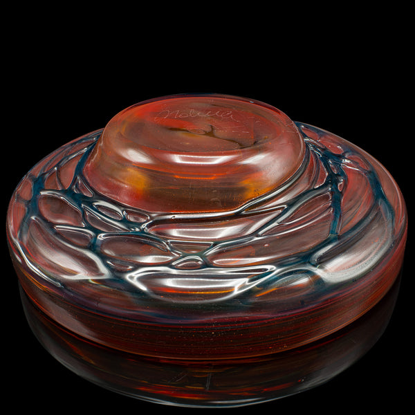 Vintage Mdina Candle Stand, Maltese, Art Glass, Candlestick Holder, Circa 1970