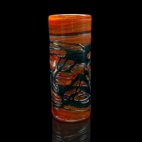 Vintage Mdina Candle Stand, Maltese, Art Glass, Candlestick Holder, Circa 1970