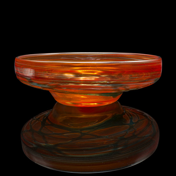 Vintage Mdina Candle Stand, Maltese, Art Glass, Candlestick Holder, Circa 1970