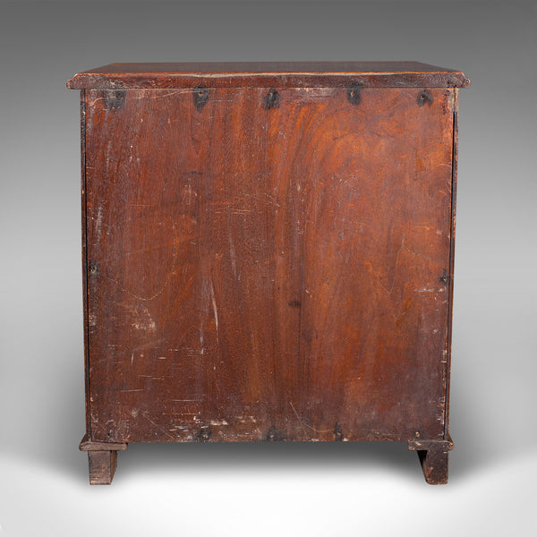 Antique Desktop Specimen Case, English, Miniature Chest of Drawers, Victorian
