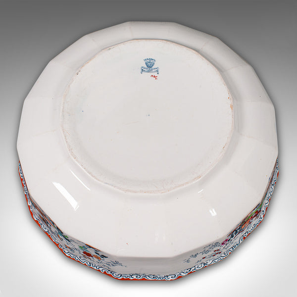 Antique Dressing Room Washbowl, Ewer, English, Ceramic, Basin, Jug, Victorian
