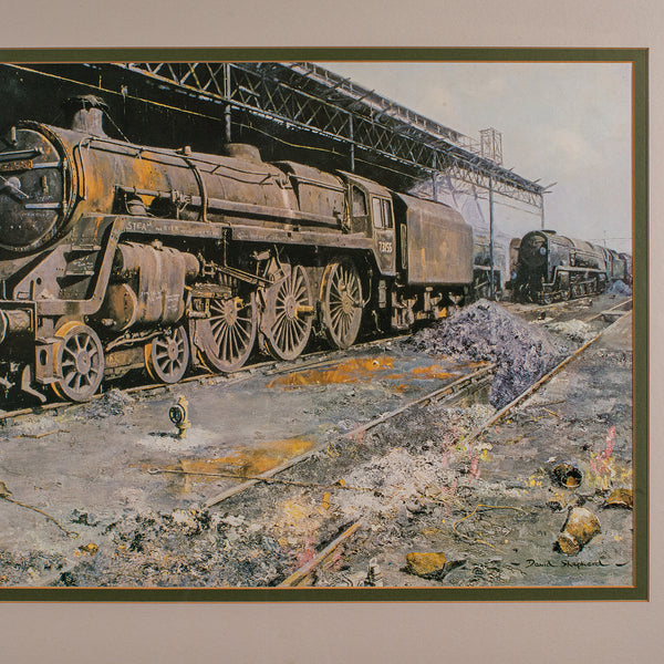 Vintage Locomotive Print, English, Framed, Steam Train Interest, Railwayana, Art