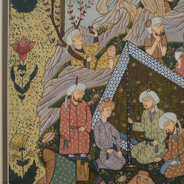 Antique Mughal School Painting, Indian, Art, After Seven Thrones, Late Victorian