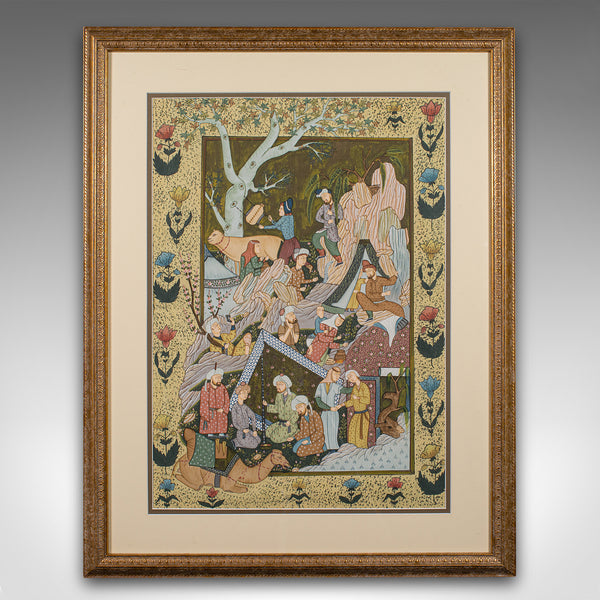 Antique Mughal School Painting, Indian, Art, After Seven Thrones, Late Victorian
