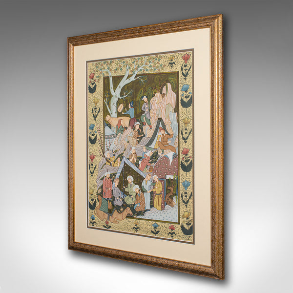 Antique Mughal School Painting, Indian, Art, After Seven Thrones, Late Victorian