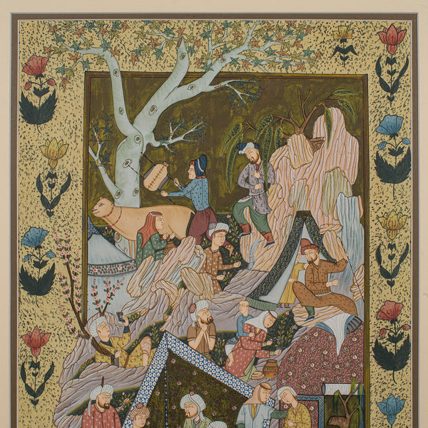 Antique Mughal School Painting, Indian, Art, After Seven Thrones, Late Victorian