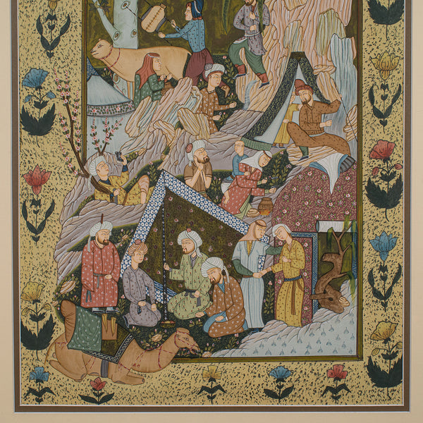 Antique Mughal School Painting, Indian, Art, After Seven Thrones, Late Victorian
