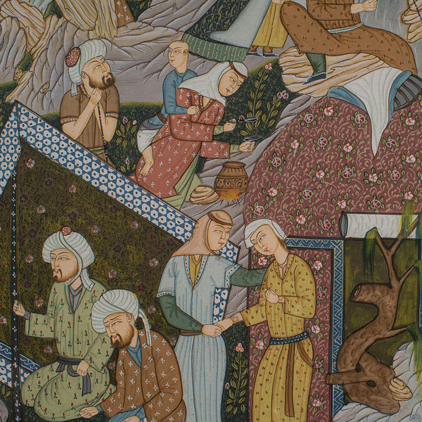 Antique Mughal School Painting, Indian, Art, After Seven Thrones, Late Victorian