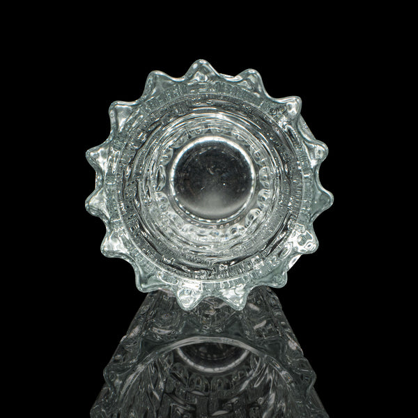 Vintage Designer Vase, Czech, Bohemian Art Glass, Flower Sleeve, Mid Century