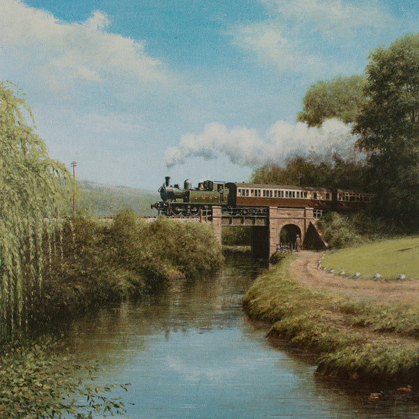 Vintage Railway Print, English, Framed, Steam Train Interest, Railwayana, Art