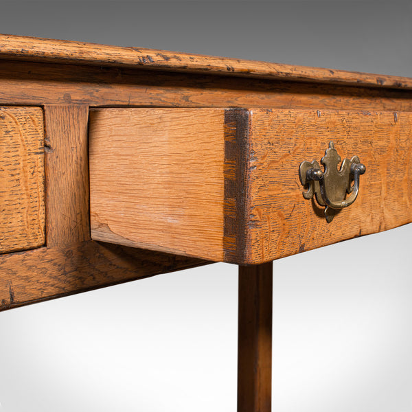 Antique Dresser Base, English Oak Kitchen Sideboard, Georgian Revival, Edwardian