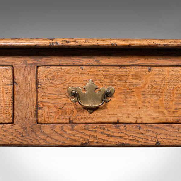 Antique Dresser Base, English Oak Kitchen Sideboard, Georgian Revival, Edwardian