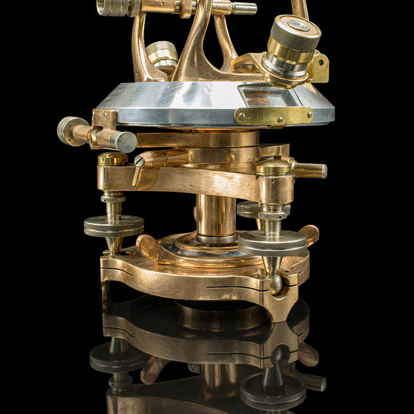 Antique Transit Theodolite, English, Surveying Instrument, Thornton, Edwardian