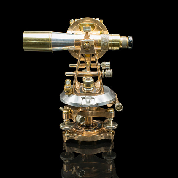 Antique Transit Theodolite, English, Surveying Instrument, Thornton, Edwardian